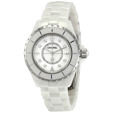 chanel ceramic watch woman|Chanel j12 white with diamonds.